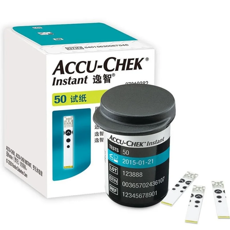 

Accu Chek Instant Test Strips 50/100pcs Blood Glucose Tester Home Use Meter EXP:2025.10