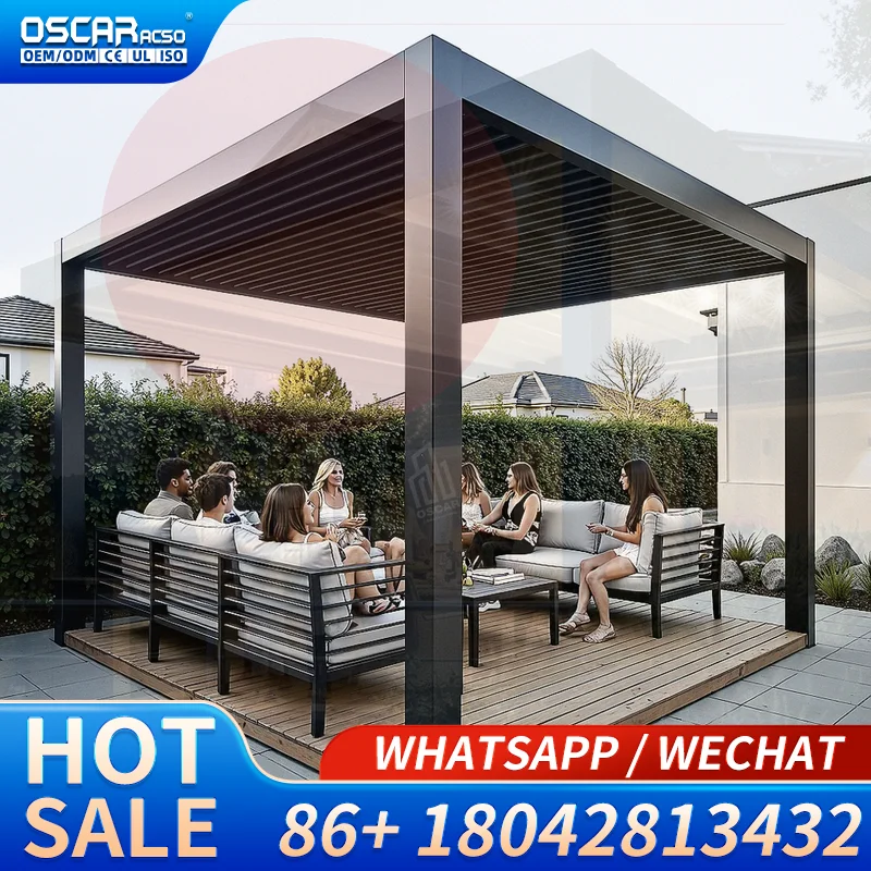 European Standard Door for Front House Patio Outdoor Structure Pergola