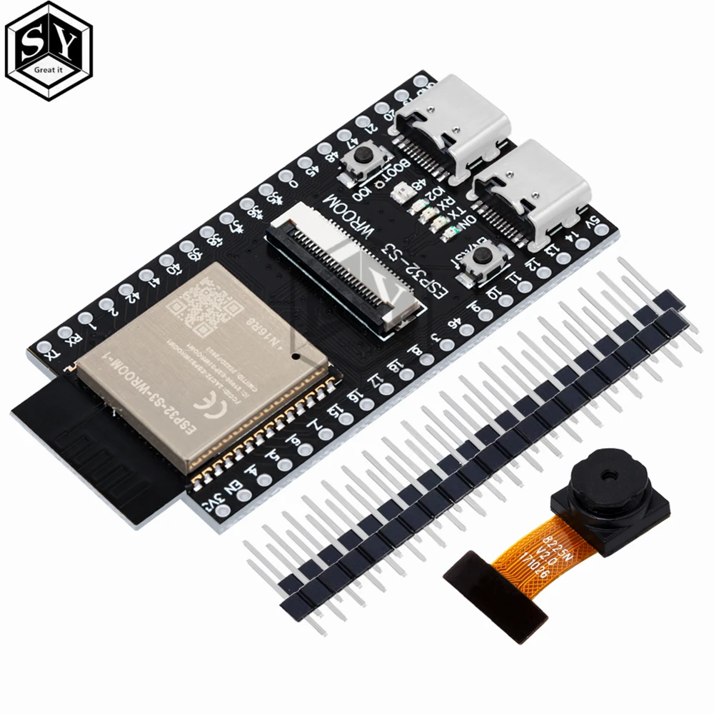 ESP32-S3 WROOM N16R8 CAM Development Board WiFi+Bluetooth Module OV2640  Camera