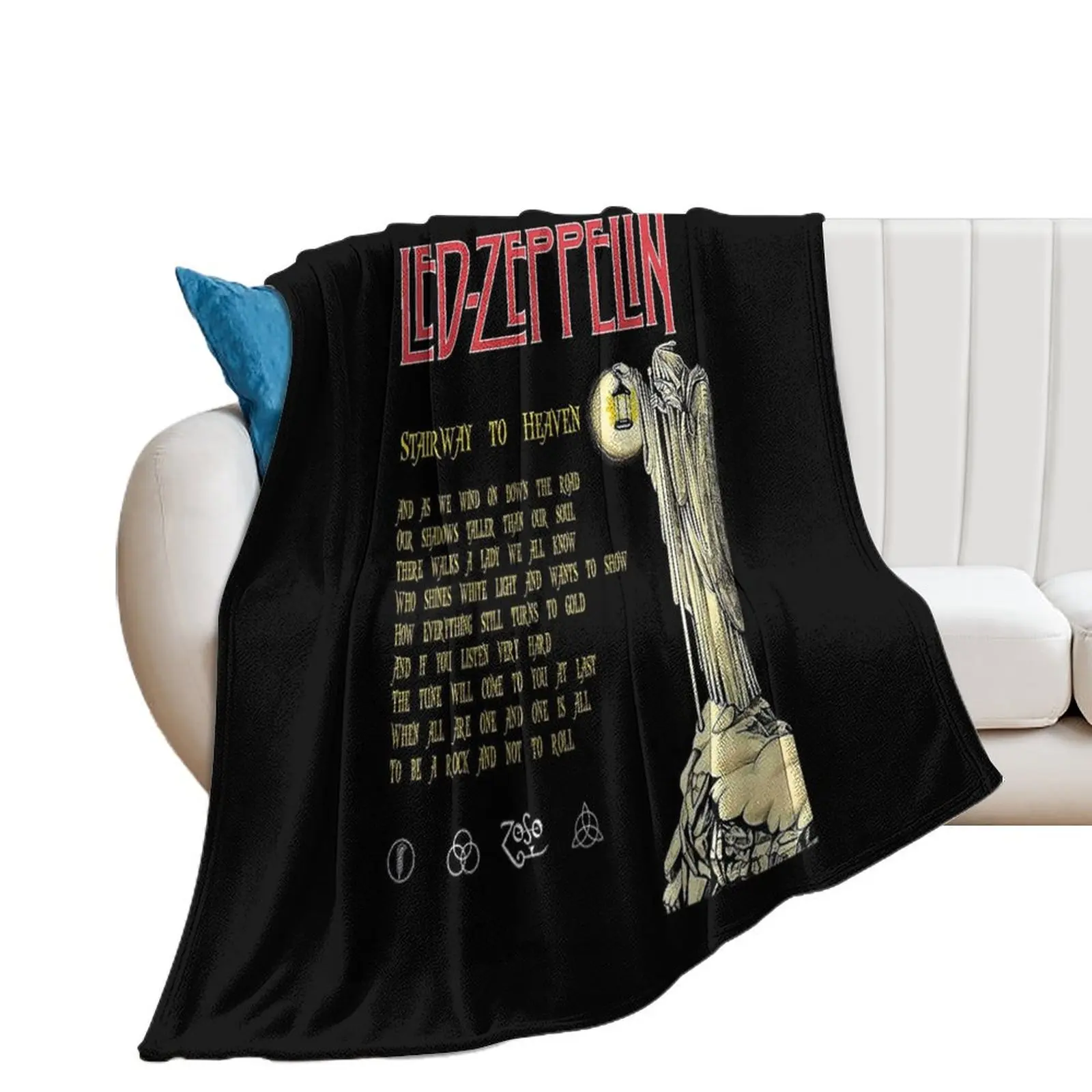 Stairway To Heaven Song Lyrics Poster - Stairway To Heaven Album Throw Blanket Luxury Thicken Soft Big Blankets