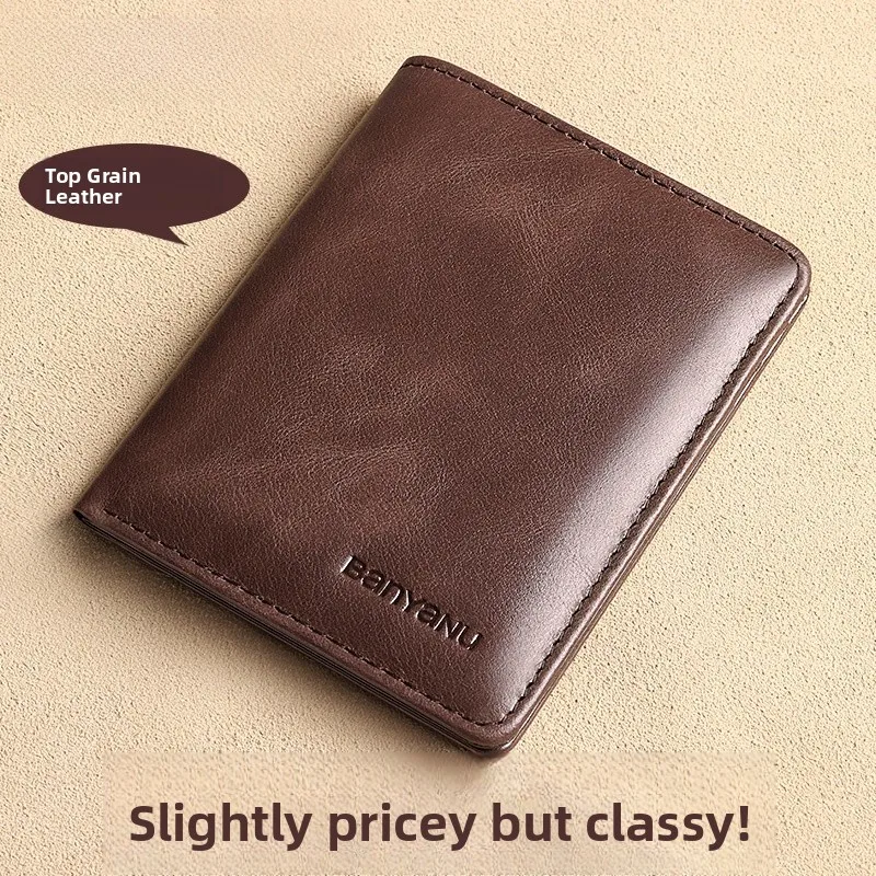 ultra-thin-top-layer-cowhide-leather-compact-wallet-men's-short-style-valentine's-day-card-holder-ladies-coin-purse