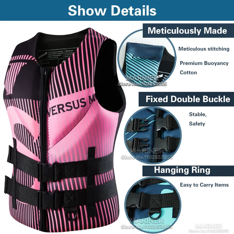 Life Vest for Adults Kayak KiteSurf Jet Ski Men Life Jacket Motorboats Raft Drifting Wakeboard Fishing Rescue Women Life Jackets