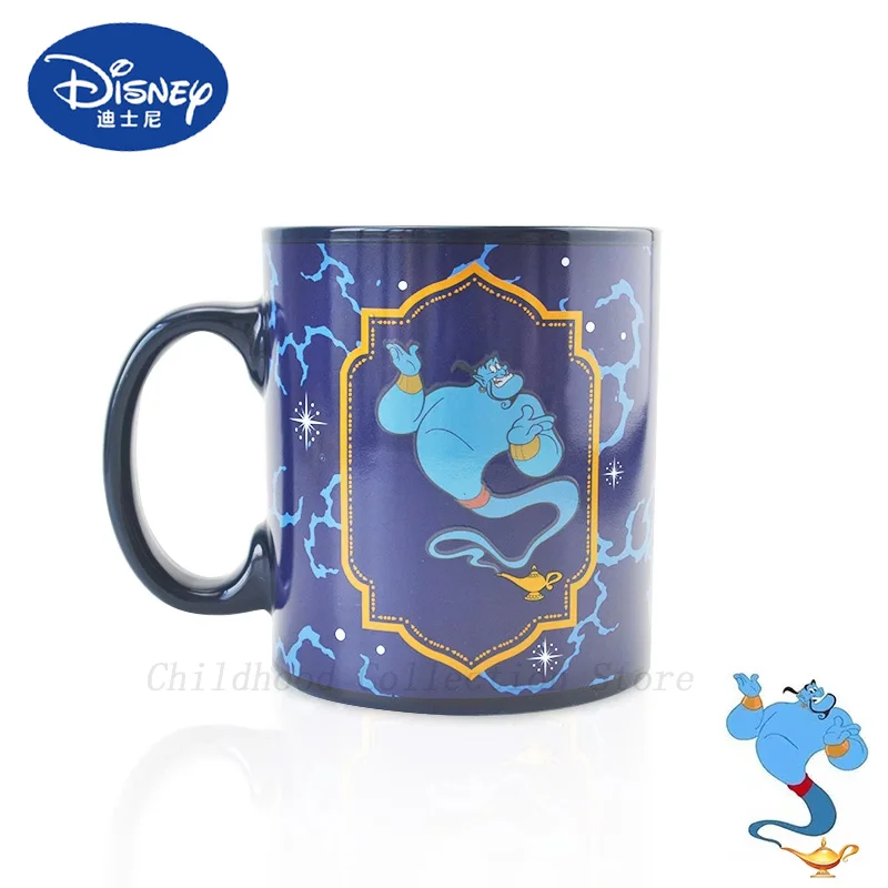 Kawaii Disney Aladin And The Magic Lamp Spirit Genie Action Figure Toys Anime Spirit Ceramic Cup Cute Mug Gifts For Kids Girls