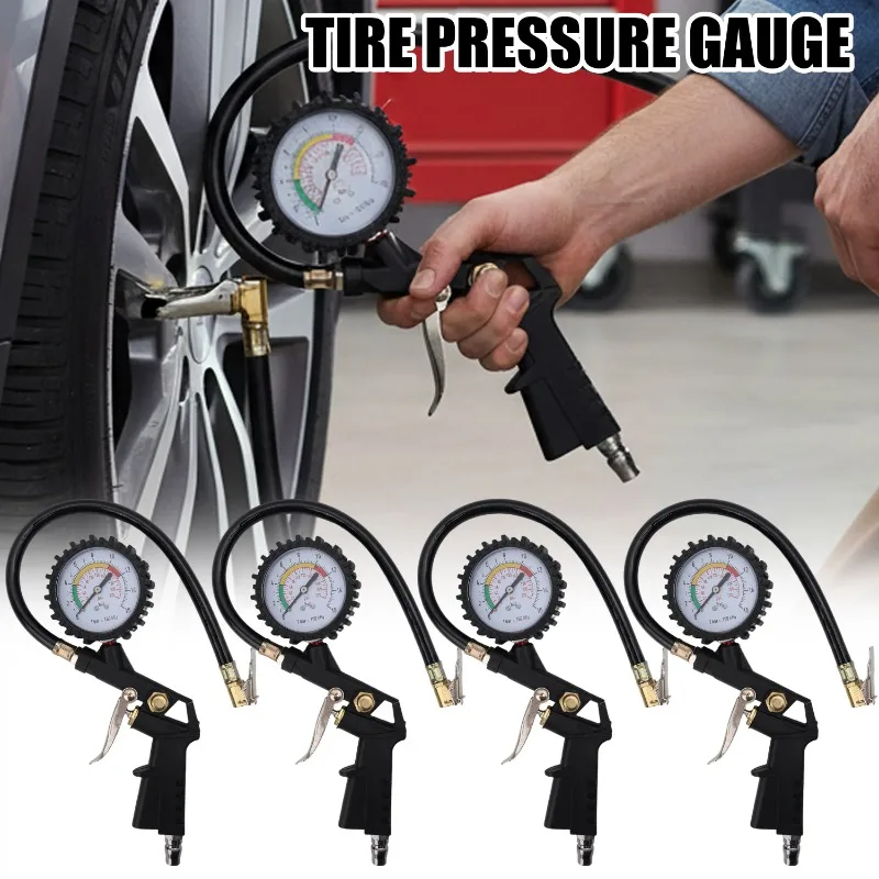 3в1 220PSI автомобильный мотоцикл многофункциональный монитор давления воздуха в шинах тестер воздушный компрессор циферблат метр насос для накачивания