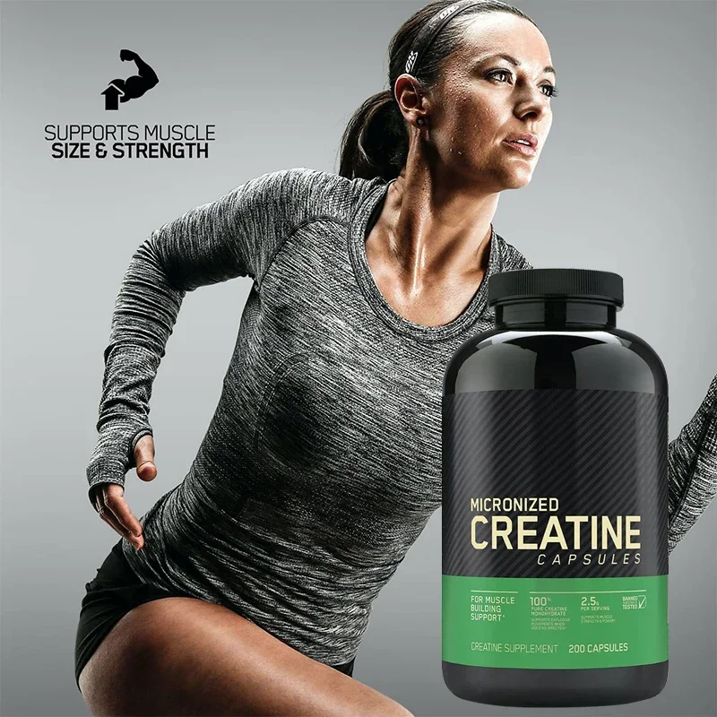 1 bottle one water creatine capsule promotes muscle recovery improves endurance enhances physical fitness is a health food