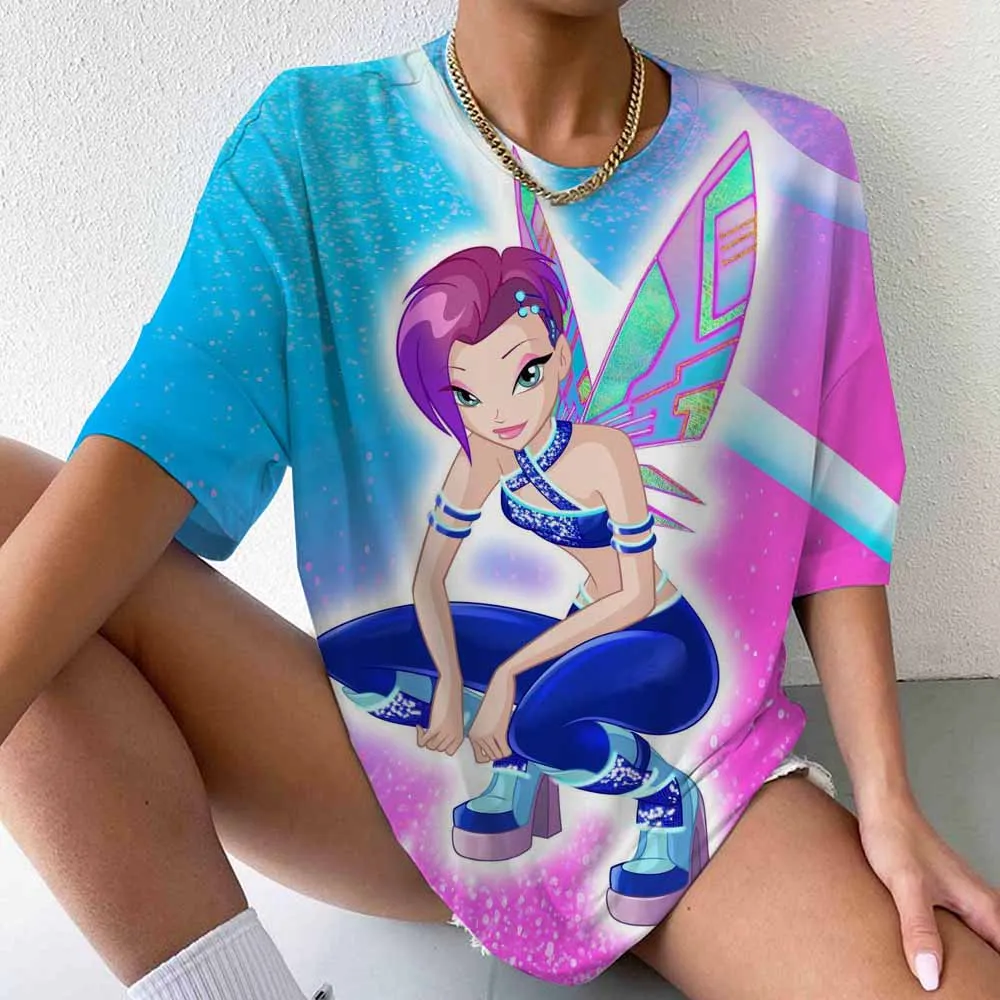 Anime k-pop chasseurs de démons T-Shirts hauts Tie-dye hommes femmes vêtements col rond à manches courtes T-shirt Style de rue T-shirts