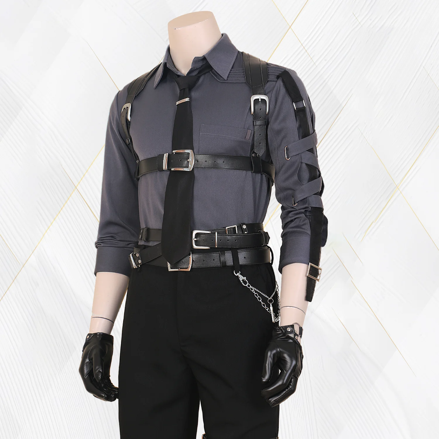 Juego Love And Deepspace Cosplay disfraz correas trajes adultos hombres abrigo uniforme Top pantalones conjunto completo accesorios traje trajes