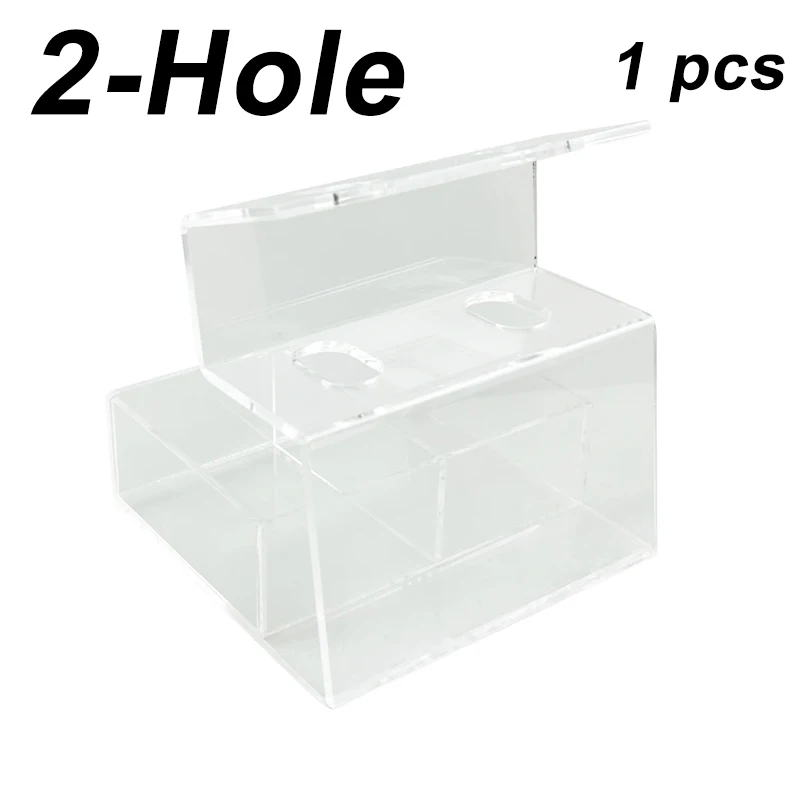 1Pcs Dental Delivery Gun Holder Transparent Acrylic Oral Injection Impression Orthodontic Light Shield Storage for Delivery Guns