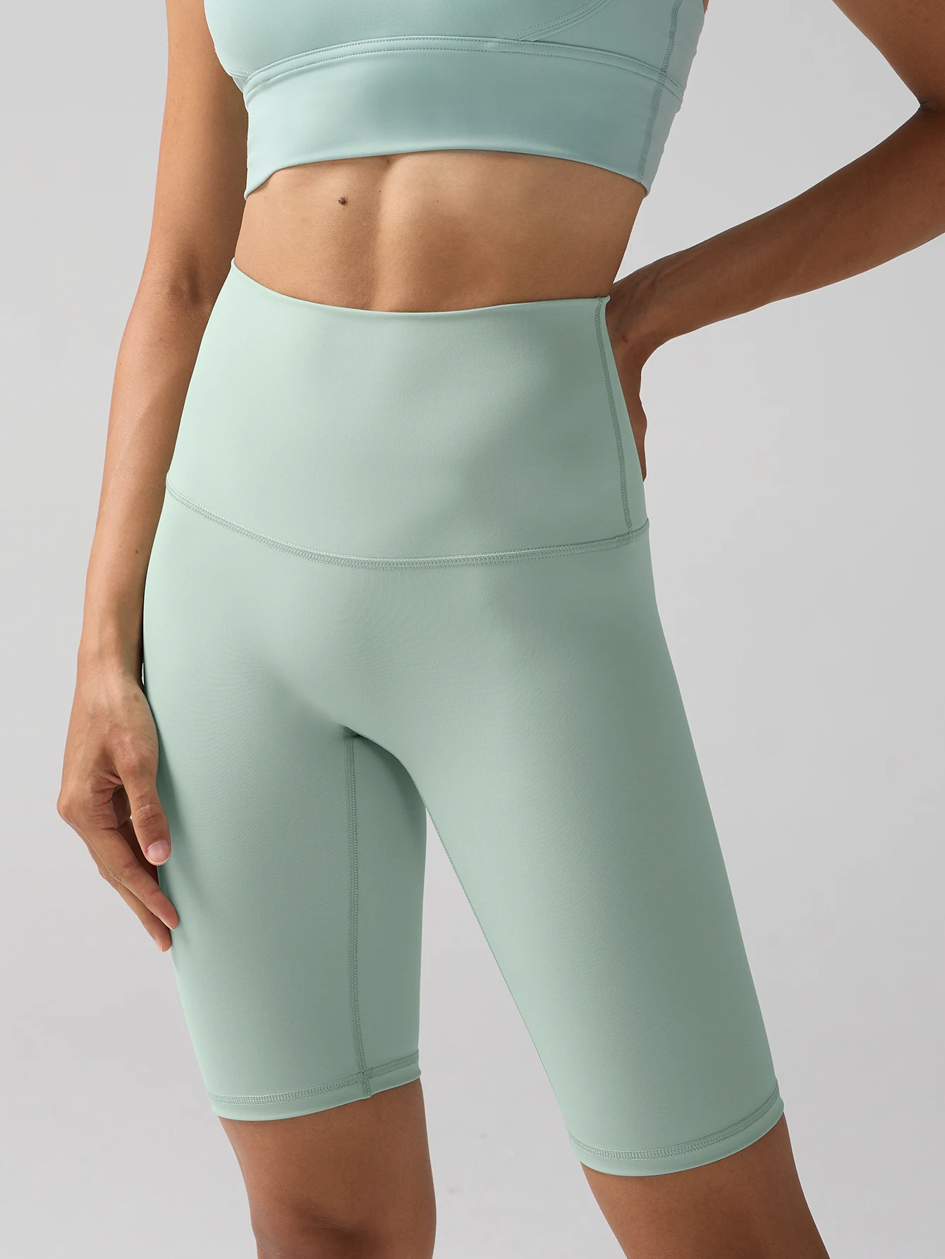 Women's High Waisted Biker Yoga Shorts No Awkward Lines Hip Lift Breathable Comfortable Running Workout Cycling Sports Shorts