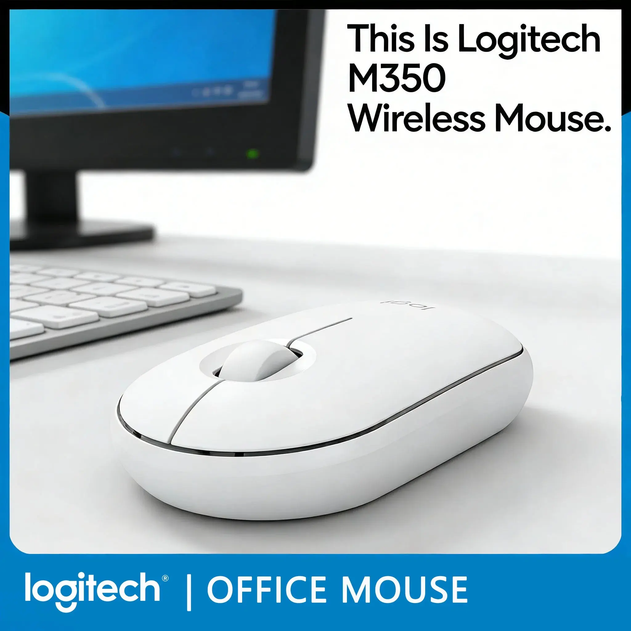 

Logitech POP/Pebble M350 Bluetooth 2.4G Mouse, silent Click, Multi-Device Switching Ultra-Portable, Lightweight Durable office