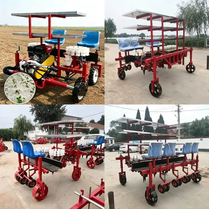 High Quality Self Propelled Vegetable Fruit Transplanter for Planting Seeds Onions Peppers Seedling Machine