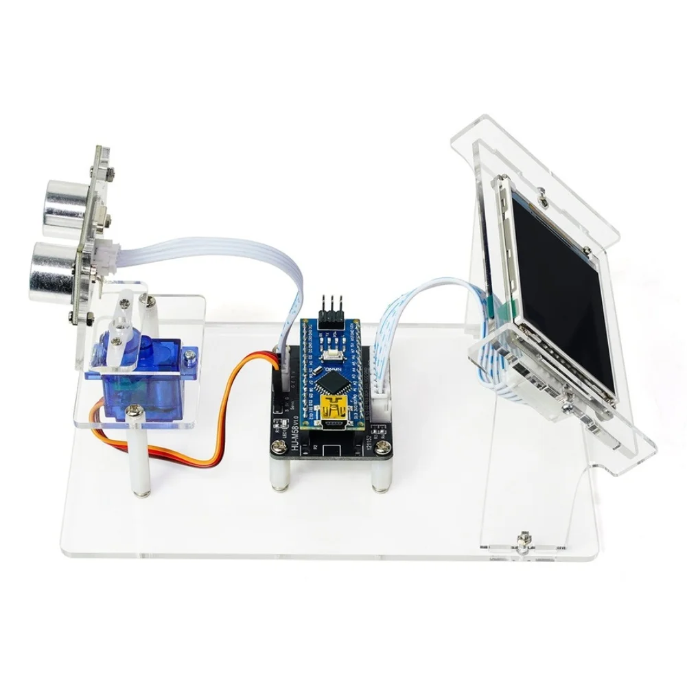 Sound Wave Scanner Kit with For nano For v3.0 Microcontroller Board Supporting C C++ Code for Maker Communities