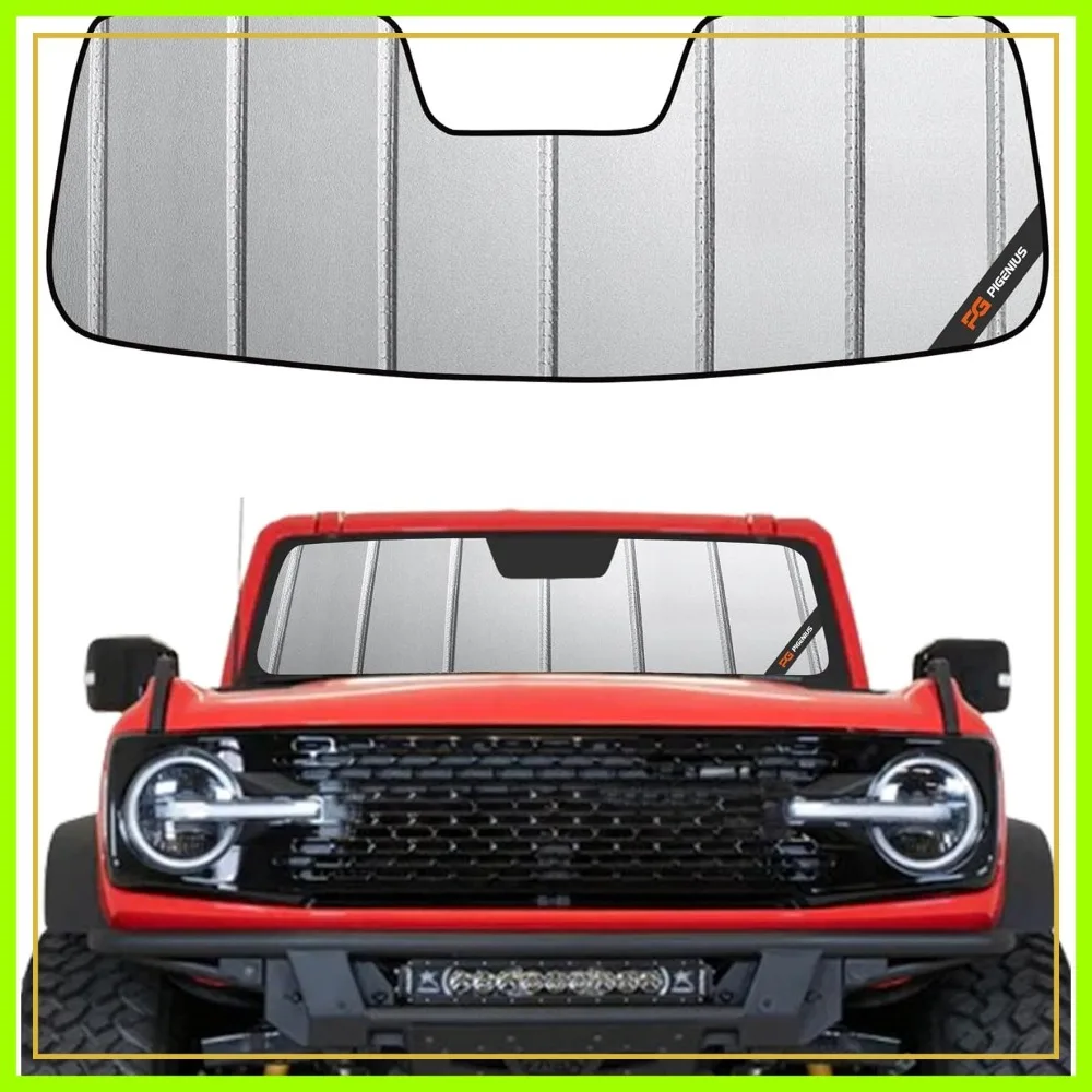 

Sun Shade for Ford Bronco 2021-2026 Windshield Sunshade - Safeguard Your Interior