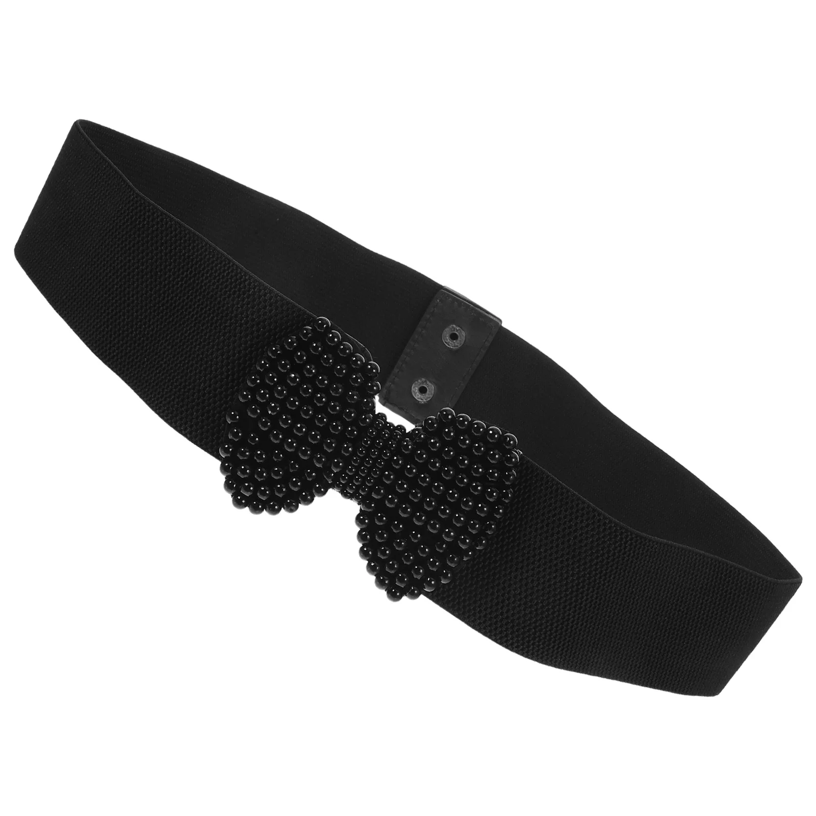 

Bow Belt Elastic Black Women Bowknot Fashion Cinch for Dress Wild Decorative Belts Wide Waist