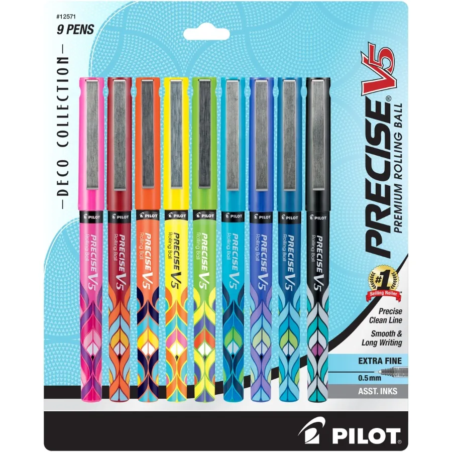 penne-a-bastoncino-v5-precise-con-punta-extra-fine-per-scrittura-e-disegno-dettagliati-set-di-9-colori-assortiti-ideali-per-prendere-appunti