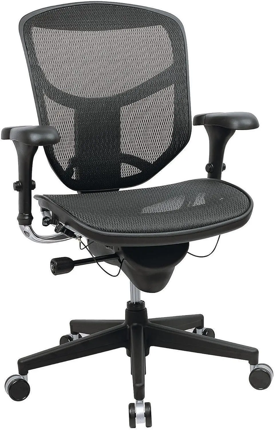 ® Quantum 9000 Series Ergonomic Mid-Back Mesh/Mesh Chair, Black