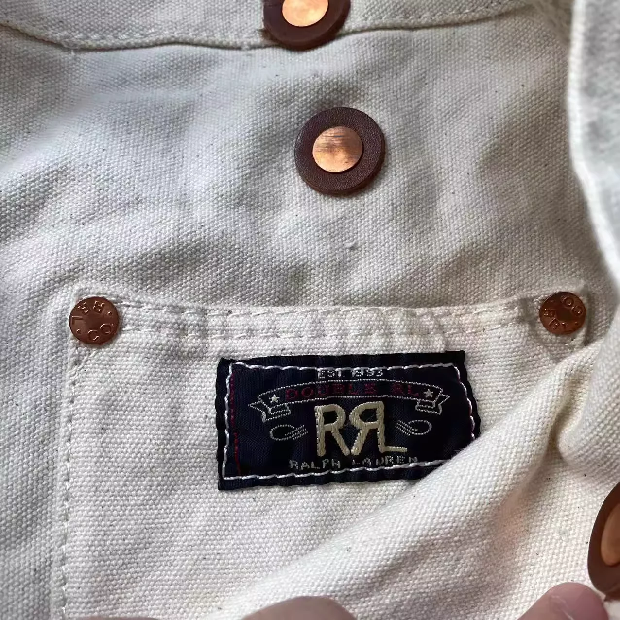 RRL tas kanvas terbatas retro Amerika Chengdu tas punggung kulit tua tas kurir tas tangan Jepang ceruk kasual