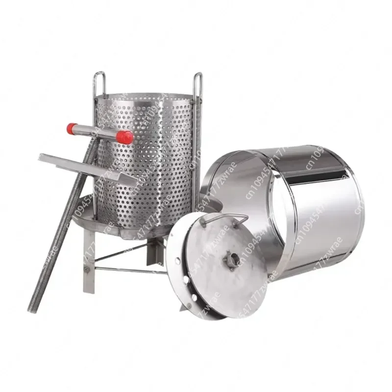 New Automatic Stainless Steel Honey Wax Press Centrifugal Honey Extractor with Manual Filter for Farm Beekeeping Equipment
