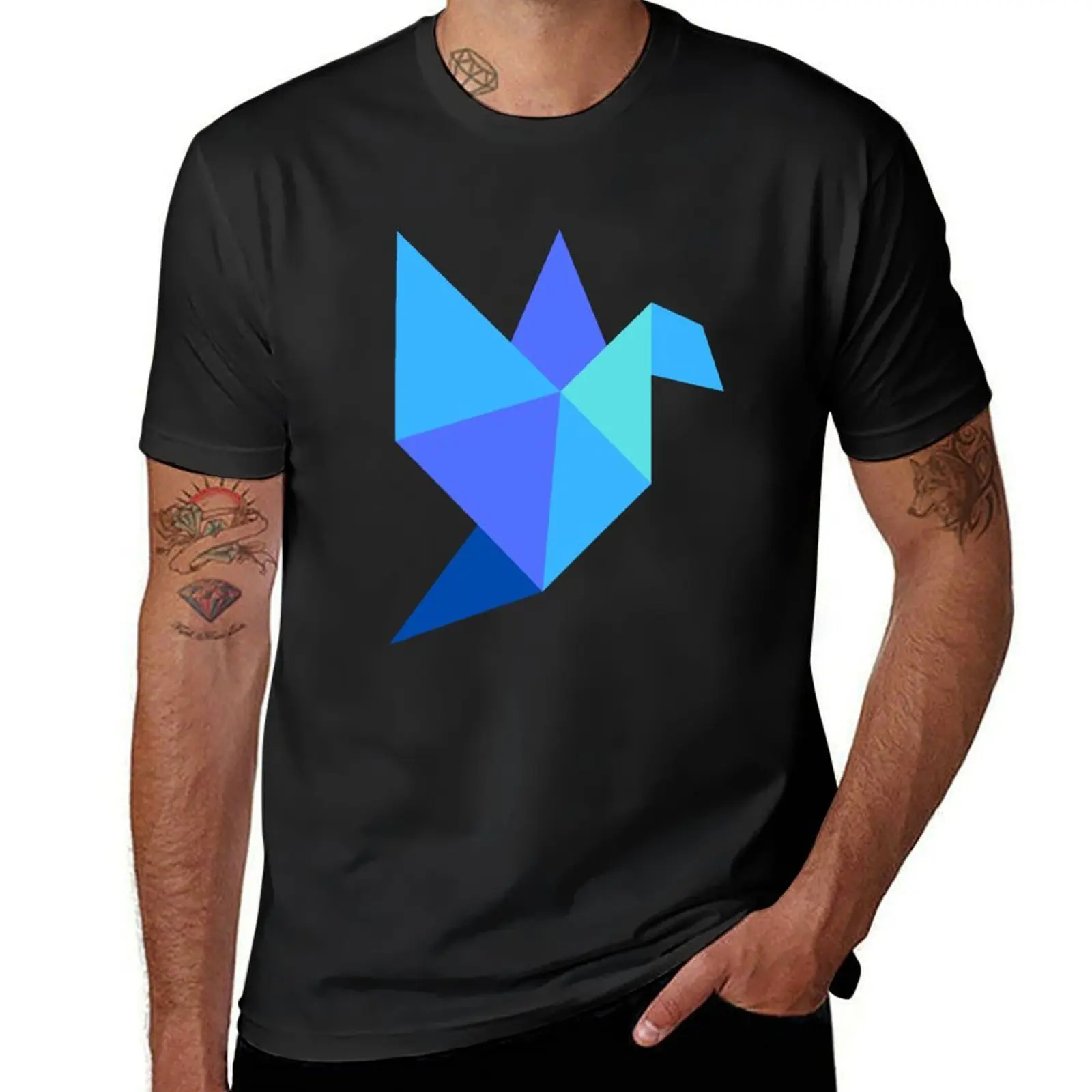 Origami El Pprofesor La Casa de Ppapel Blue Essential summer vintage T-Shirt plus sizes tees men t shirts