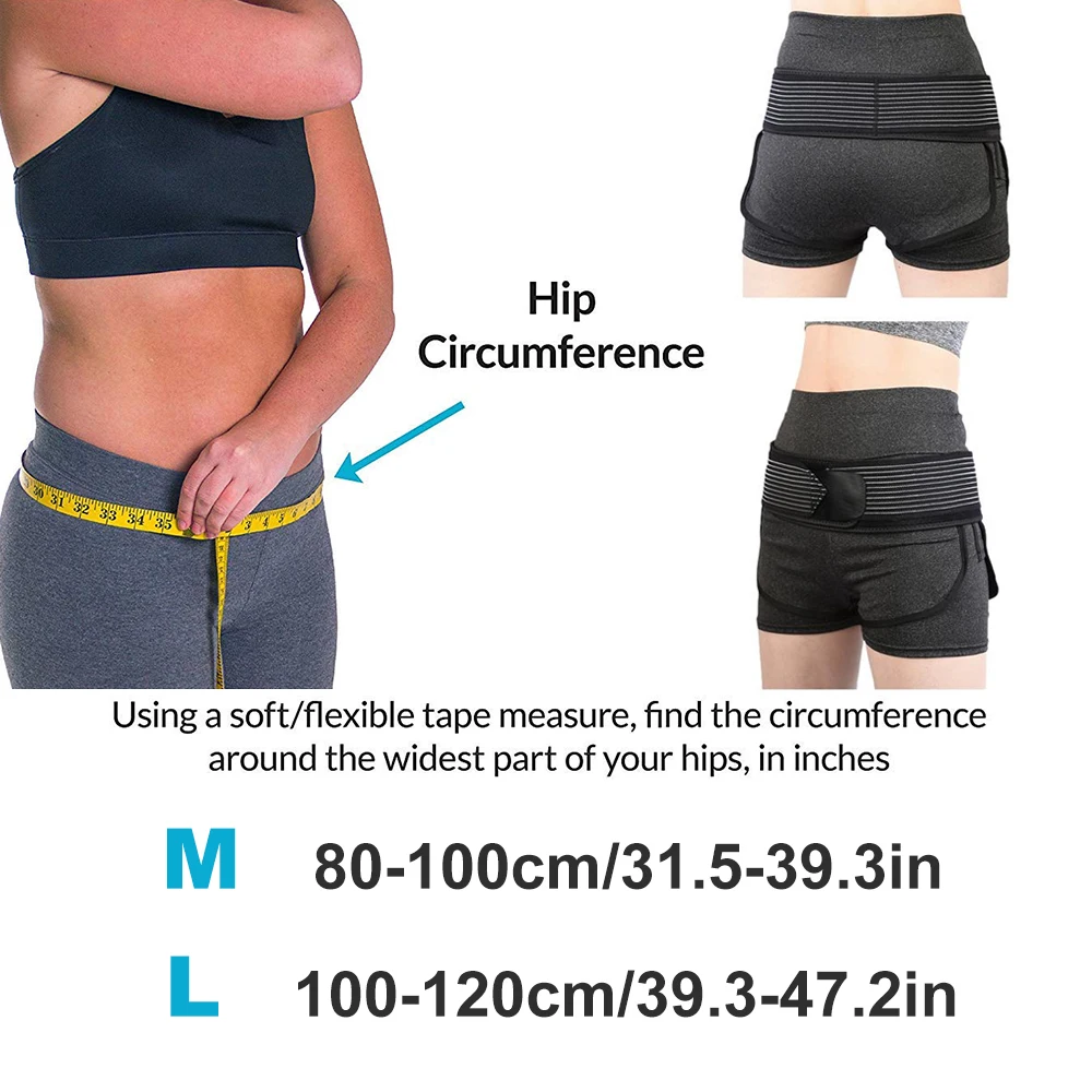 TIKE Breathable Sacroiliac Joint Brace SI Belt To Relieve Leg/Sciatica Nerve Pain, Lower Back Pain and Lower Spine and Hips Pain