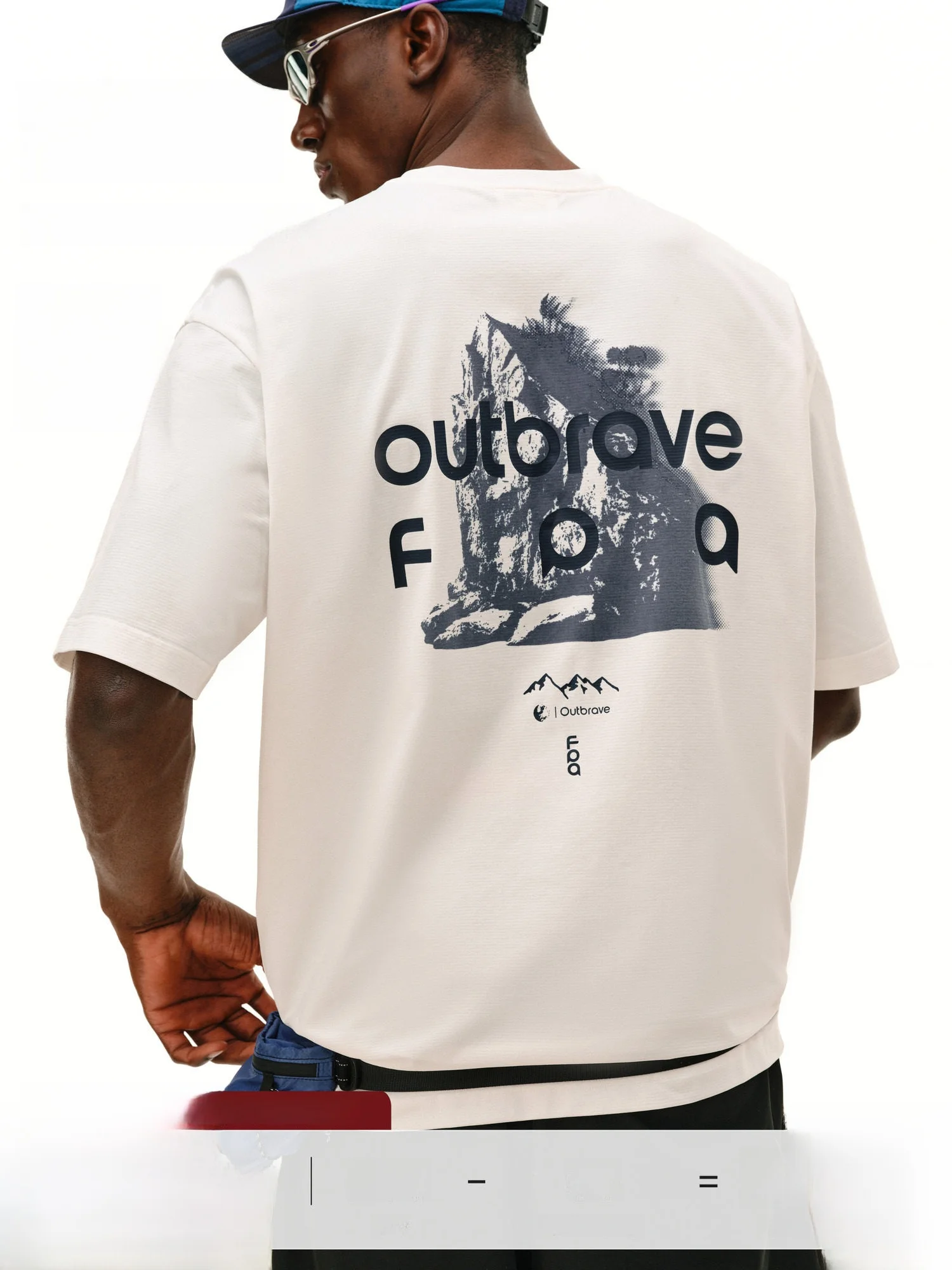 Cool Feeling Short Sleeve round Neck T-Shirt Men's Summer Sport Design Color Block Print FPAClub Mountain Series Casual Top