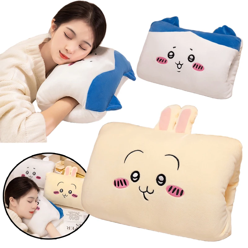 

Kawaii Chiikawa Warm Hand Pillow Cute Usagi Hand Warmer Cushion for Man Women Winter Accessories Office Sleep Body Pillow Gifts