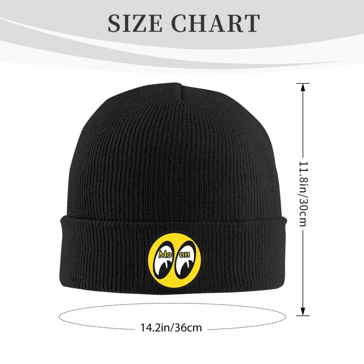 Moon Eyes Motorcycle Racing Knit Hat Beanies Winter Hats Warm Acrylic New JDM Caps for Men Women Gift