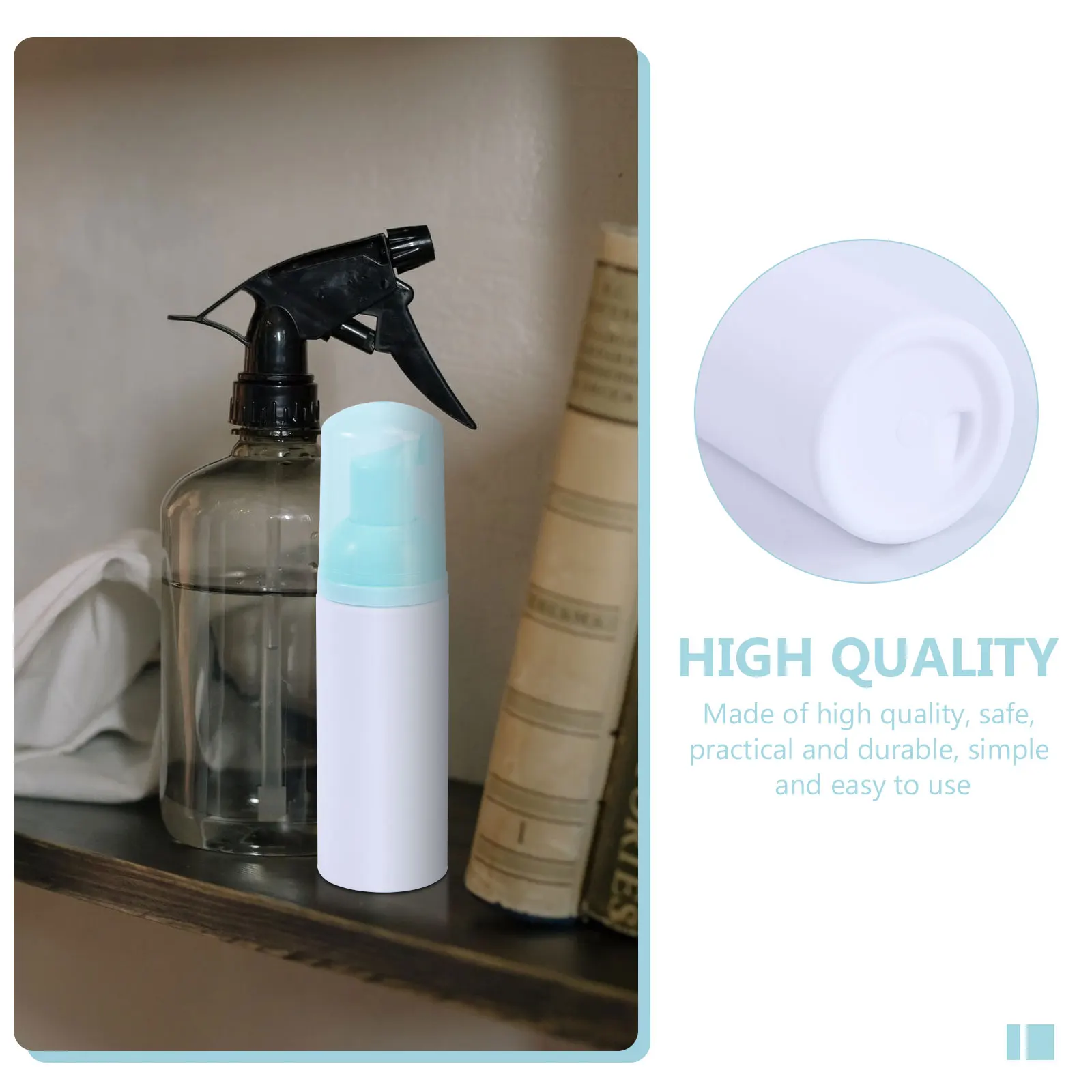 

6Pcs Plastic Foaming Soap Pump Bottles Portable Dispenser for Face Hand Washing Shampoo Shower Gel Lotion Moisturizing