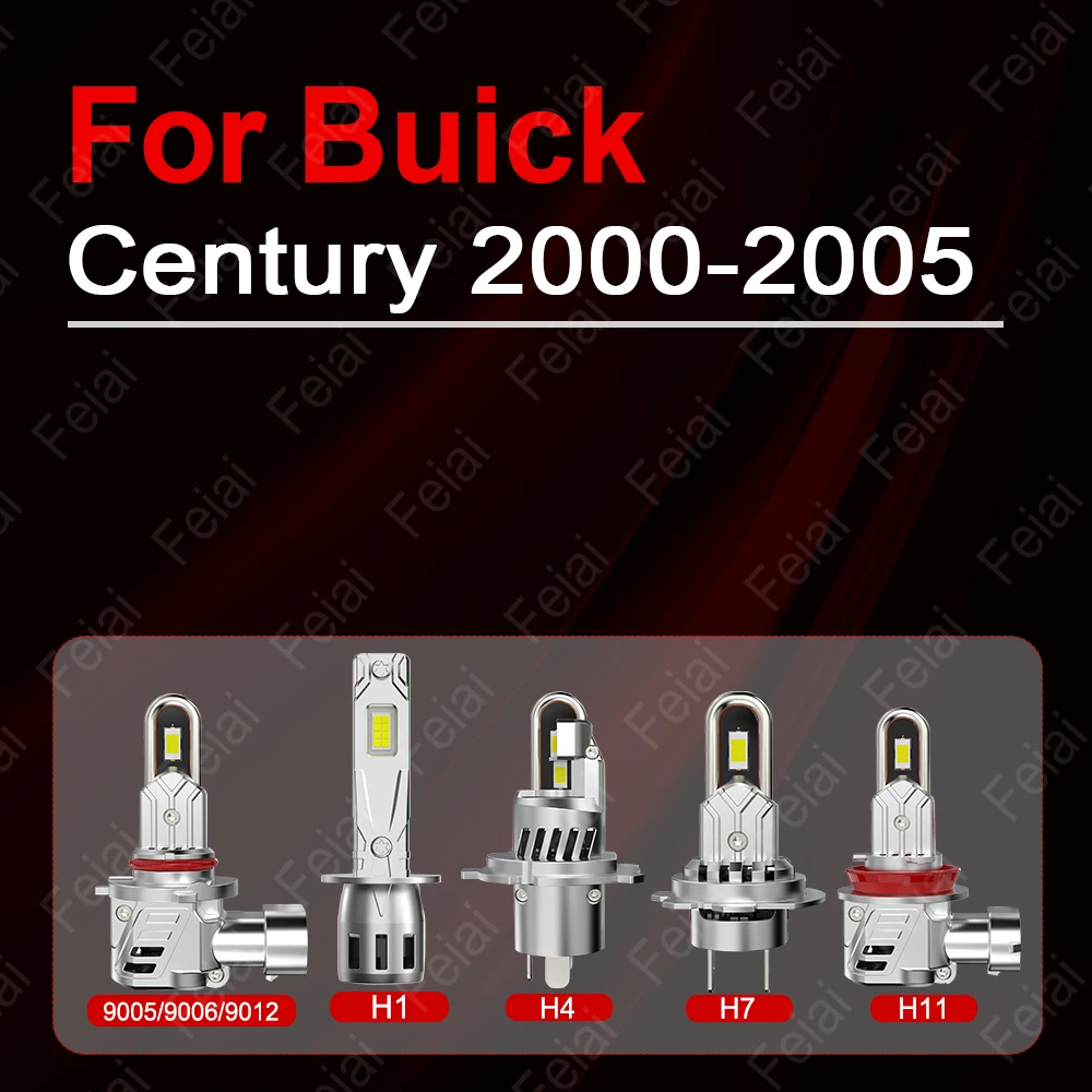 LED Headlight Bulb For Buick Century Accessories Car Headlights LED Auto Headlamp Century 2000 2001 2002 2003 2004 2005 2PCS