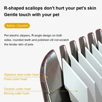 Dog Professional Hair Clipper Electrical Grooming Trimmer for Pets USB Rechargeable Cat Shaver Animals Haircut Machine 4