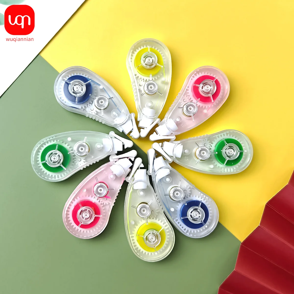 

3PCS Kawaii Highlighter Corrector With Cute Multi-label Marker Masking Tape Erasable Marker Silk Ribbon School Office