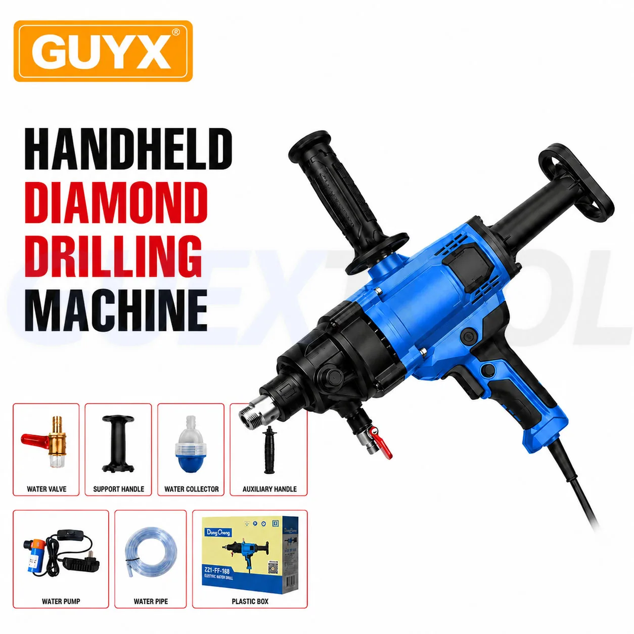 Lightweight Water Drilling Machine Electric Hole Opener Handheld Wet And Dry Use Air Conditioning Concrete Drilling Machine