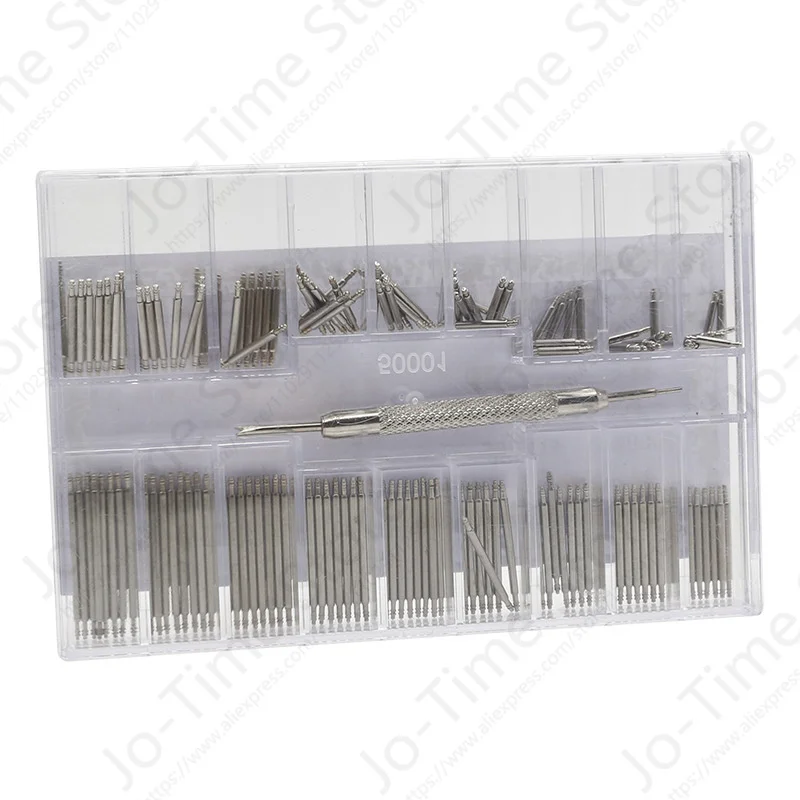360pcs/Set Watch Accessories Watchband Stainless Steel Metal Spring Bars 8mm - 25mm Strap Belt Repair Watch Spring Bar Tool