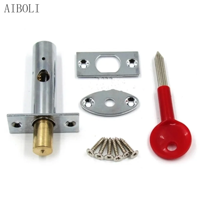 Rvs Pijp Lock Onzichtbare Insteekslot Deurslot Fire Deur Escape Gangpad Meubels Hardware Accessoires