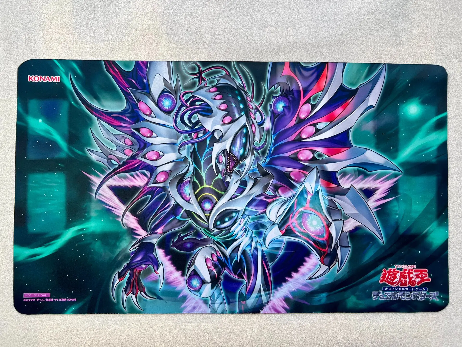 Yugioh Emptiness Devouring Xenovader△ Jahannam Playmat Yu-Gi-Oh! TCG Trading Card Games Mat Duel Disk Rubber Desk Mat Mouse Pad