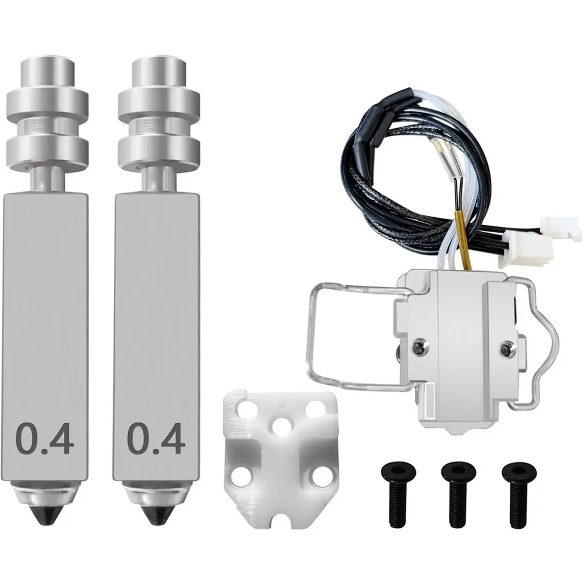 N28R Compatible for Kobra X Combo High-Speed Nozzle Heater Assembly Kit Nozzle Insulation Block and Insulation Base Clip