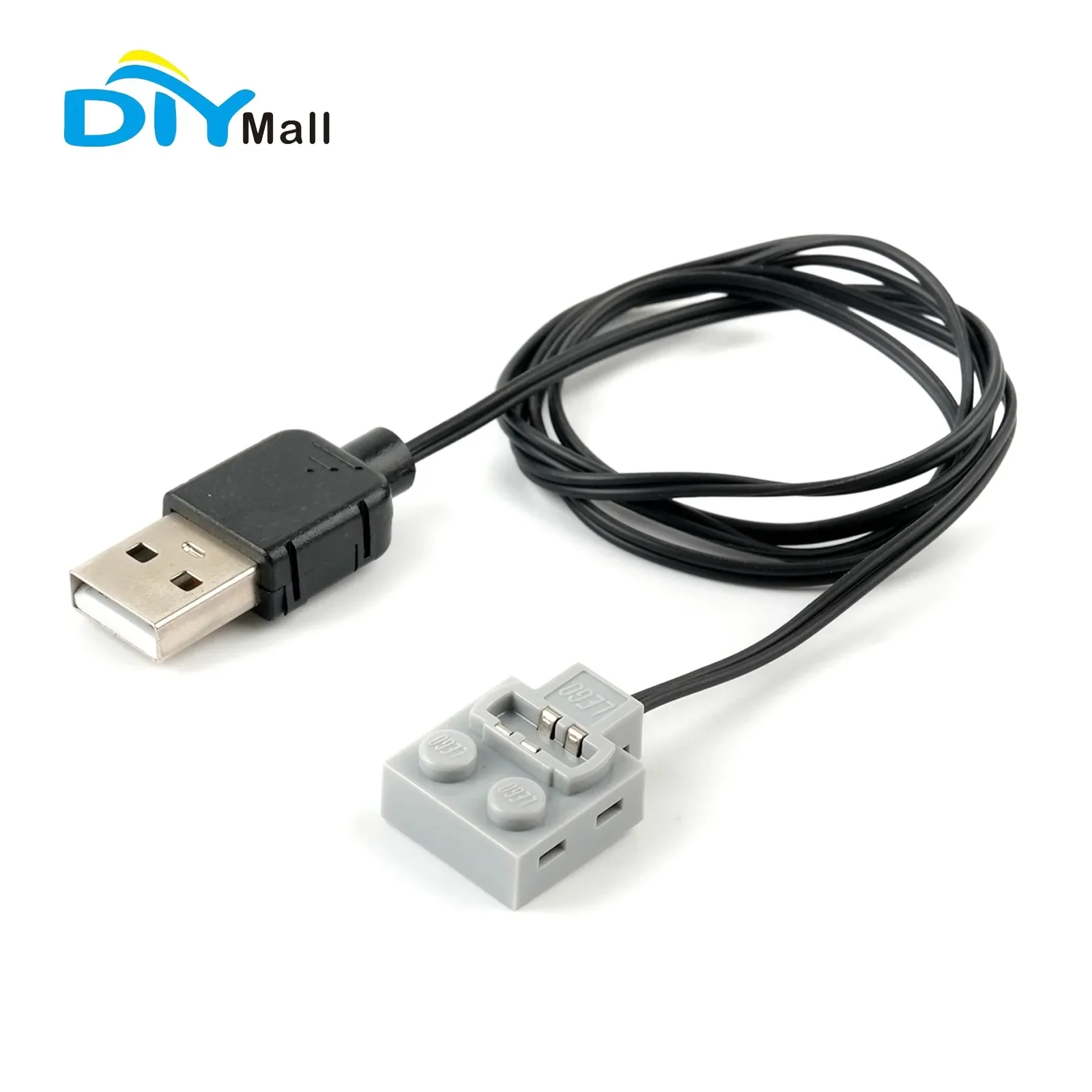 DIYmall USB Power Supply Cable 1M 5-9V Compatible with Legoeds 9686 8883 High Low Speed Dual Mode