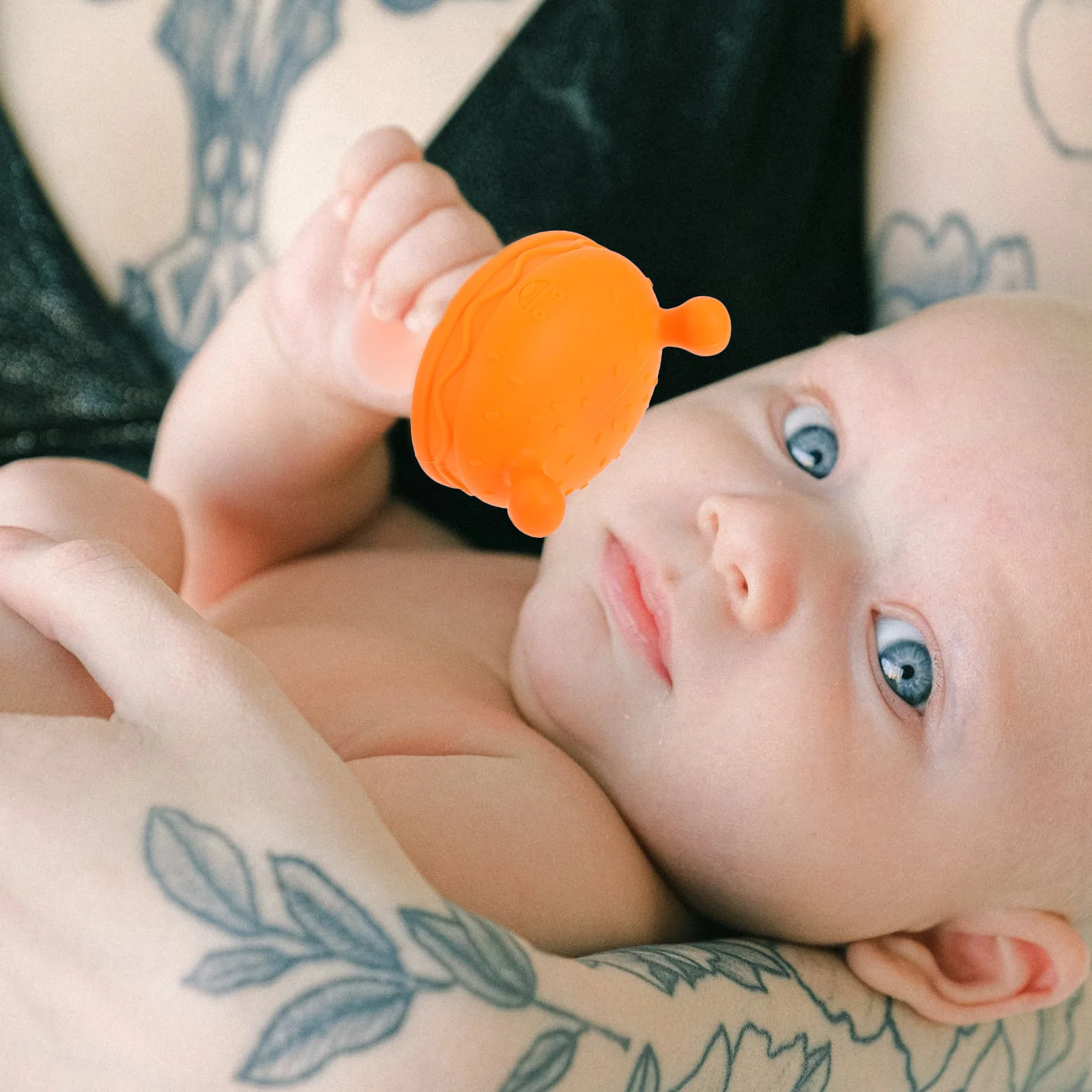 

3pcs Mushroom Teether Baby Infant Sensory For Toddler Gum Relief Chewable Bath Teether Lightweight Newborn Teethers