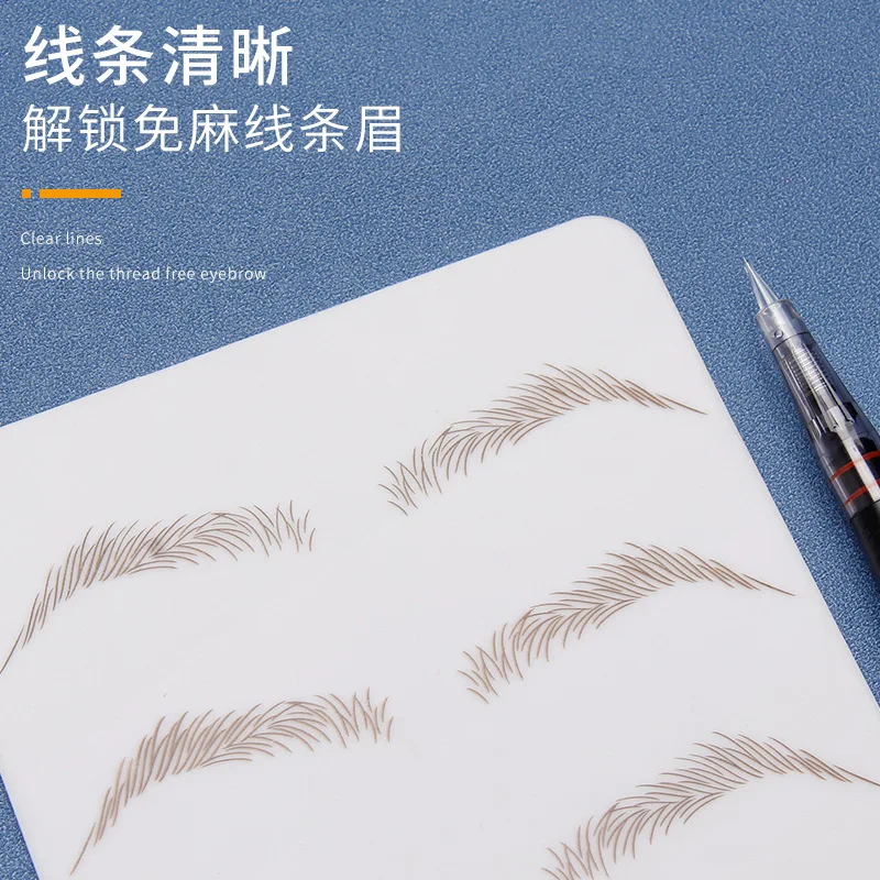 High Quality Thick Beginner Training Microblading Tattoo Eyebrow Practice Skin Soft No Ink Required Semi Permanent Makeup