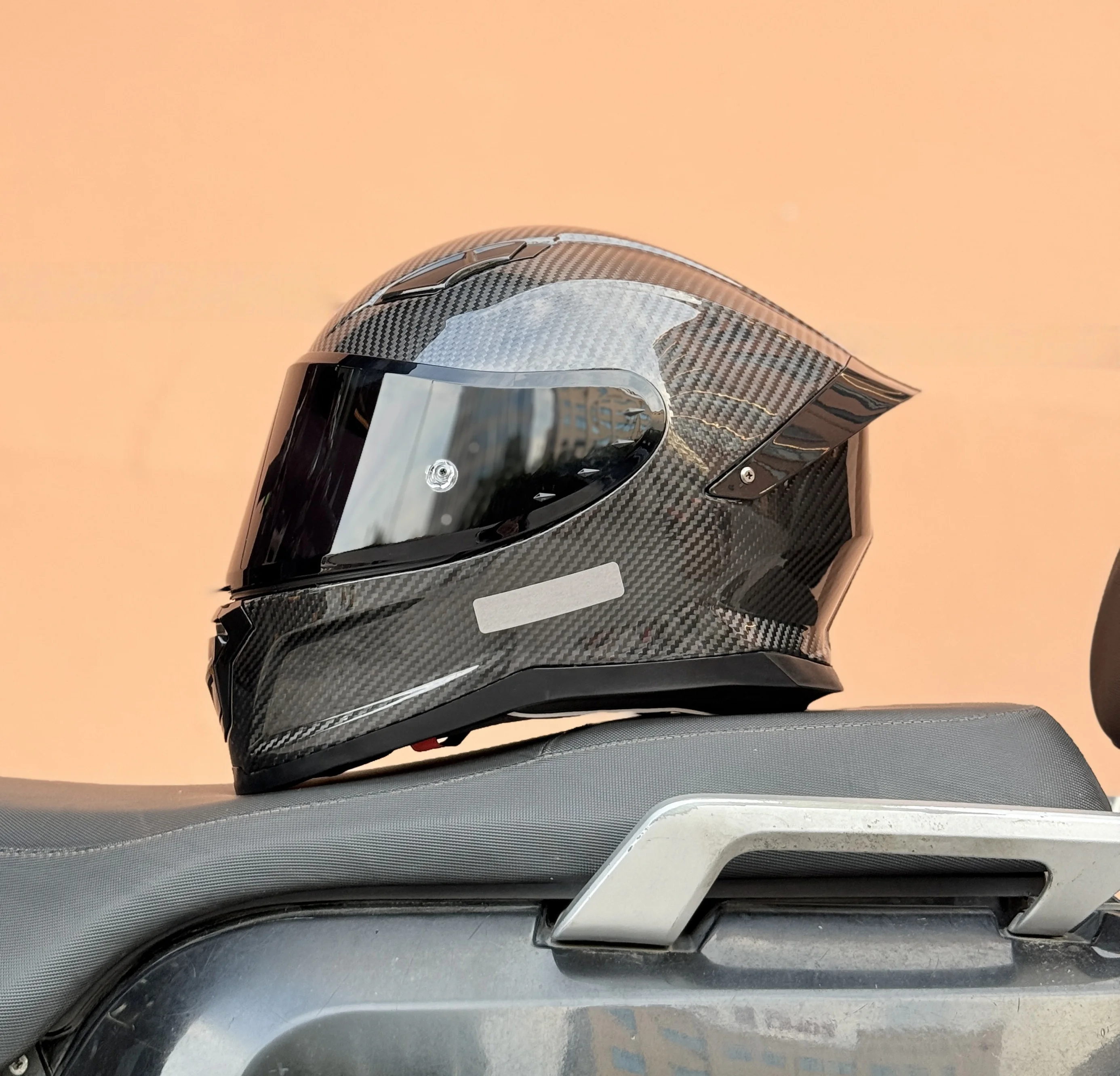 Factory Direct 3K Black Carbon Fiber Helmet - 3C&DOT Certified &  Ready,12-Month Warranty