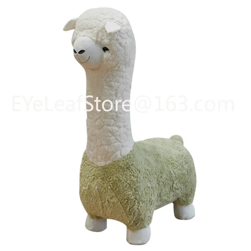 Imagem -02 - Alpaca Stool Seat para Namoradas Floor Stand Living Room Decoration Birthday Gift