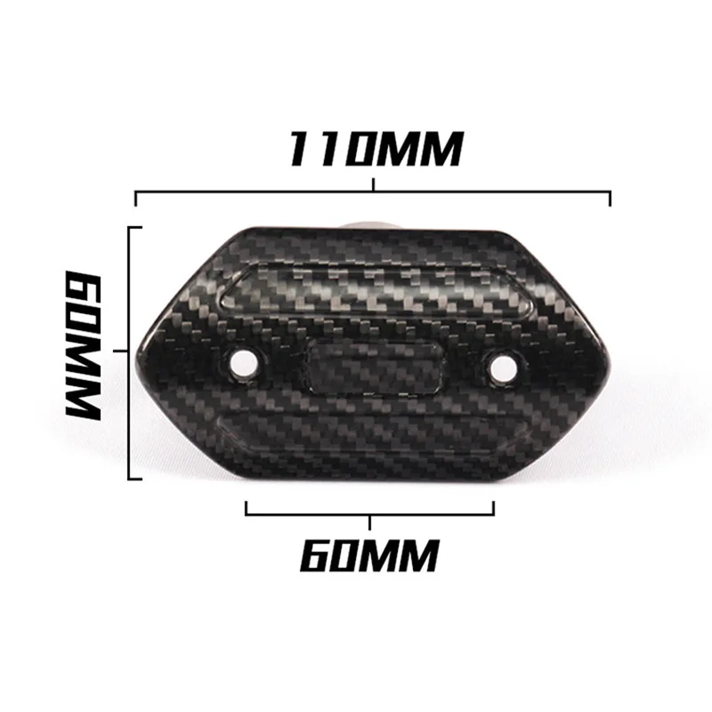 Carbon Fiber Motorcycles Exhaust Muffler Front Link Protection Cap Pipe Anti-hot Wrap Heat Shield Cover