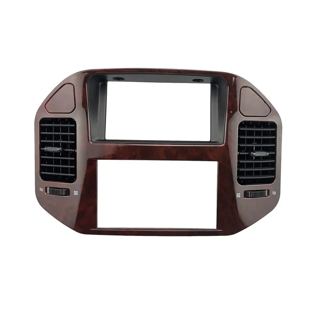 for Mitsubishi V73 V77 Pajero Wooden Color Car  navigation fascial panel trims interior parts Air outlet vent conditioning