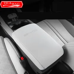 For BYD Yuan Pro Yuan UP EV 2024 Car Armrest Box Cover Interior Central Armrest Protection Gear Leather Pad Auto Accessories