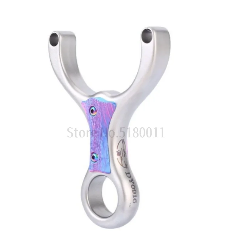 

Powerful Slingshot Hunting High-quality Colored Titanium Alloy and Rubber Strap Outdoor Shooting Professional Slingshot
