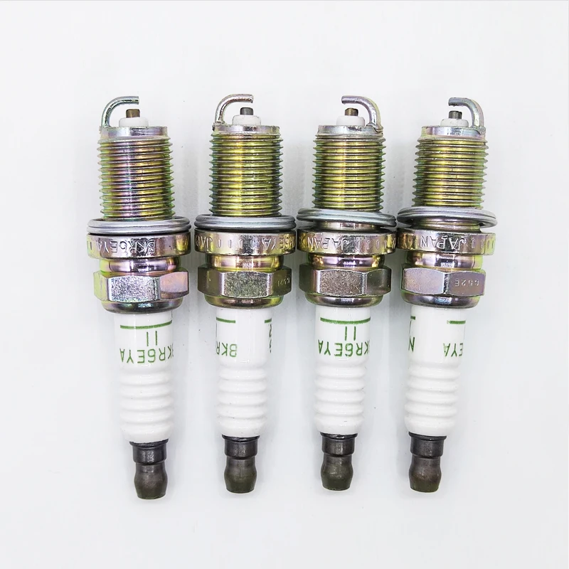 4PCS BKR6EYA-11 4195 Normal Spark Plug For Mitsubishi Subaru Toyota Camry Honda Yaris Rav4 Lexus Chevrolet Audi Volvo Pontiac