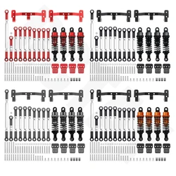 RCTAY RC metalowy samochód Upgrade części zamienne do WPL RC 1/16 C14 C24 C24-1 B14 B24 zawieszenie w górę iw dół wspornik pręta