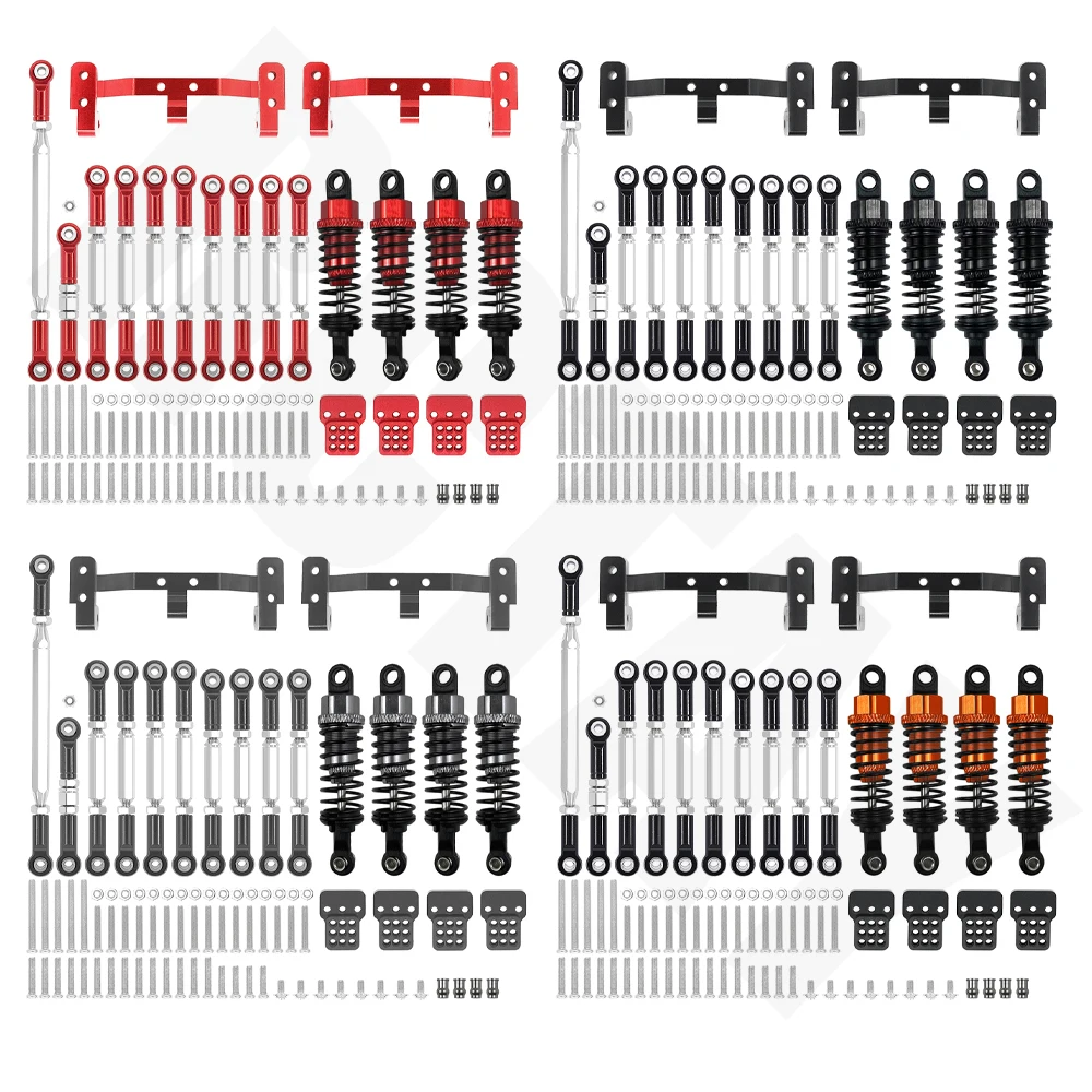 RCTAY RC Car Metal Upgrade Spare Parts for WPL RC 1/16 C14 C24 C24-1 B14 B24 Suspension Up and Down Rod Bracket