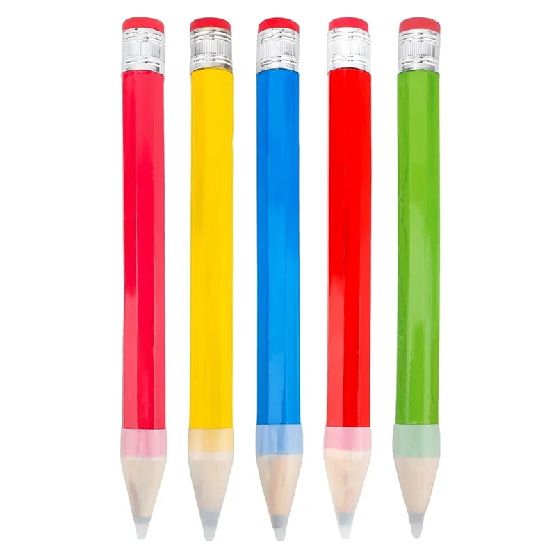 

VO-5 Pack 13-дюймовые деревянные карандаши Jumbo с крышкой, забавная новинка, вдохновляющие гигантские деревянные карандаши для детей