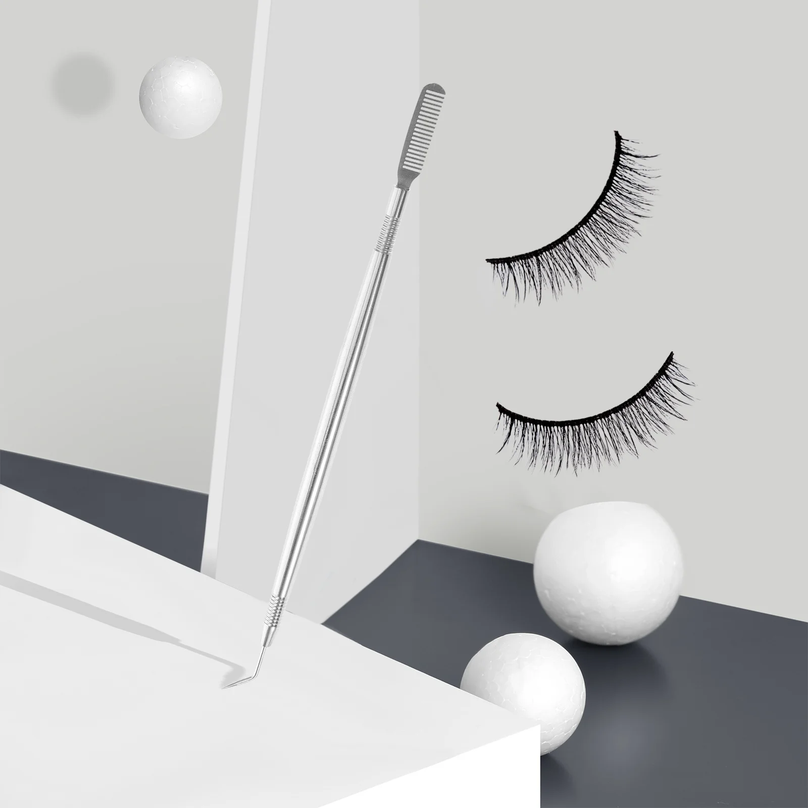 

Heated Eyelash Lifting Comb Stainless Steel Lash Separator For Eyelash Extension Curling Coloring Professional Salon Use